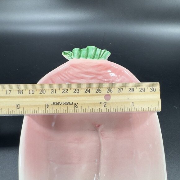 Italian Pottery Vegetable Radish Tray Long Serving Dish Hand Painted Ceramic - Picture 15 of 16